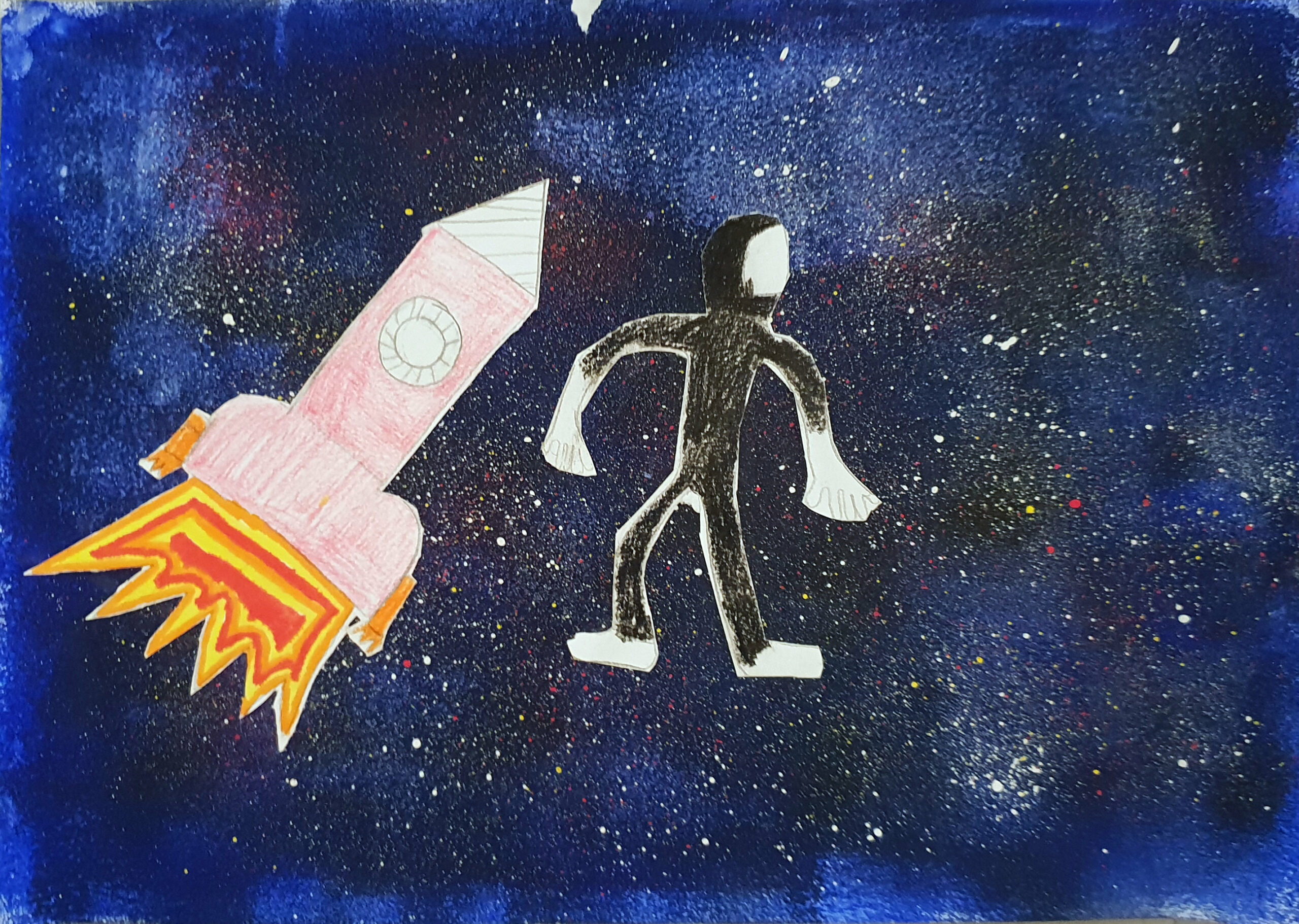 Cosmonaute dans l’espace (13)