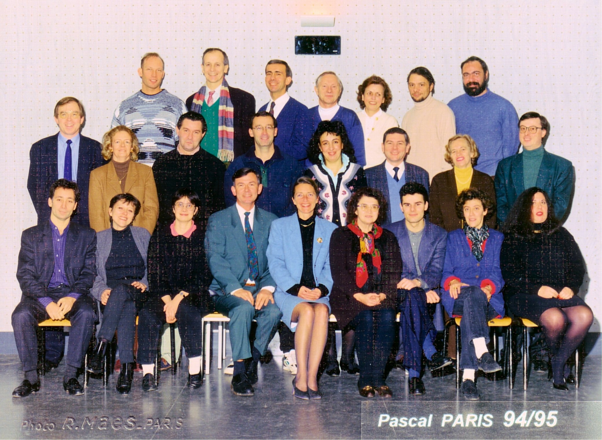 Photo des professeurs 1994-1995