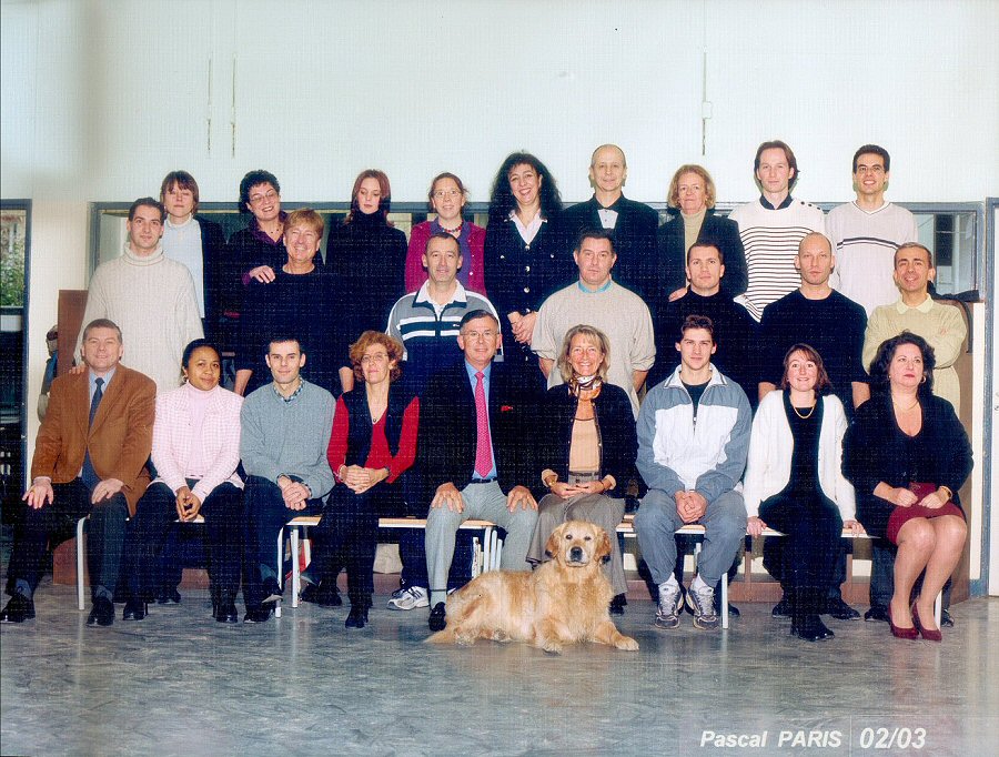 Photo des professeurs 2002-2003