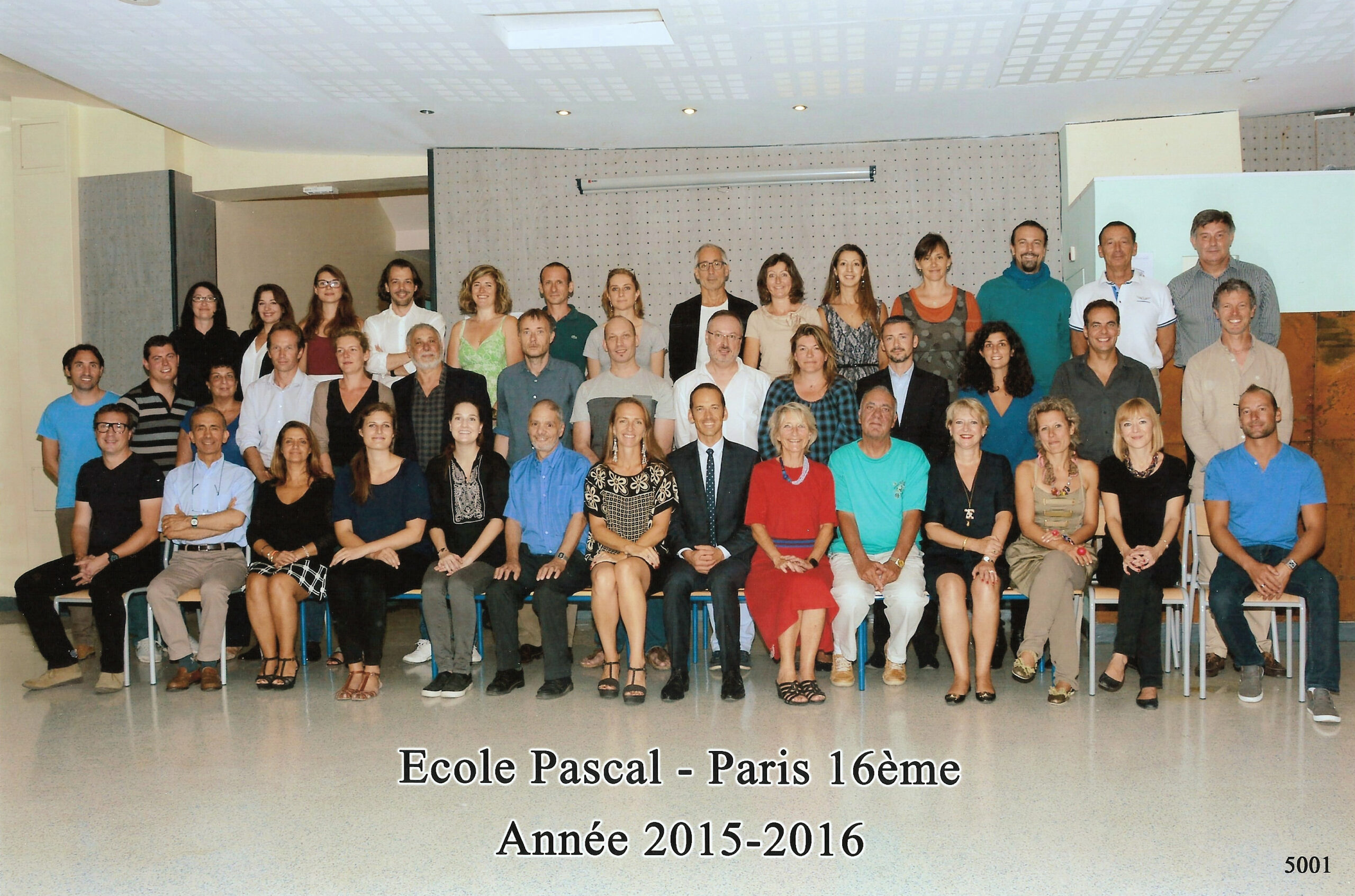 Photo des professeurs 2015-2016